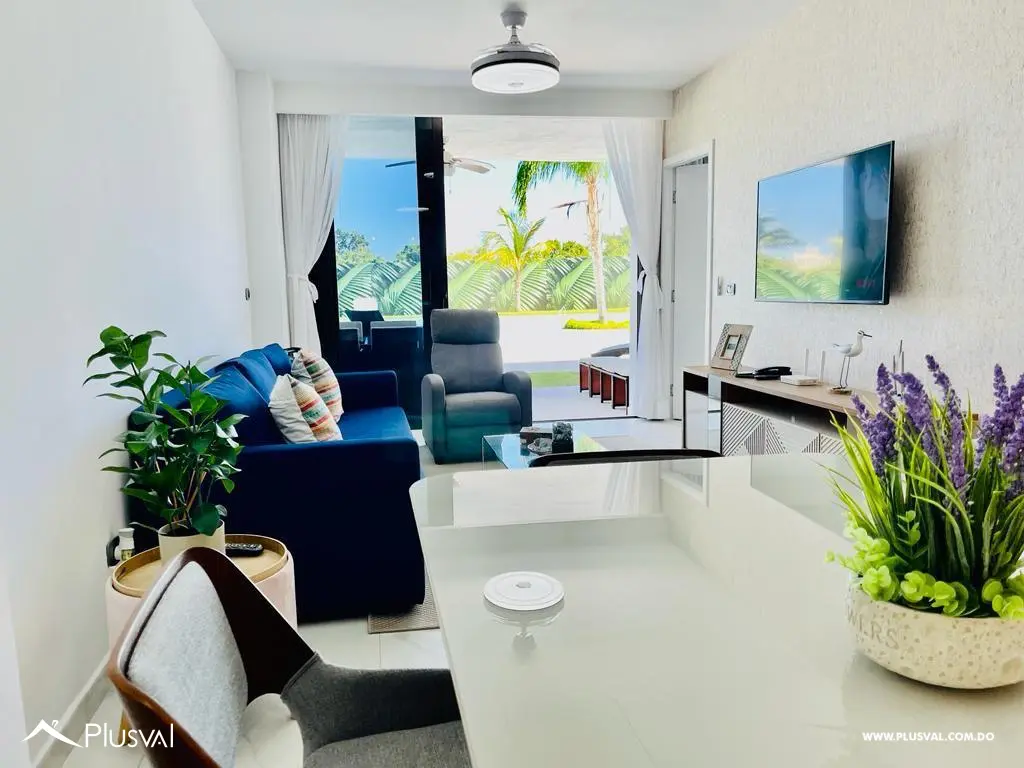 Venta de moderno apartamento amueblado en Cana Rock con acceso directo a Piscina 465298