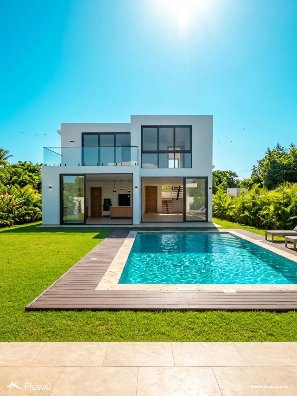 Villa moderna con Piscina Privada , terraza techada y jardín tropical 522001