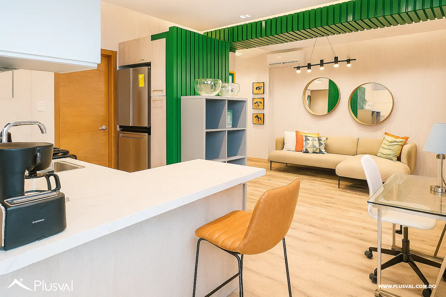 Apartamento amplio, moderno y totalmente amueblado en Evaristo Morales 491700