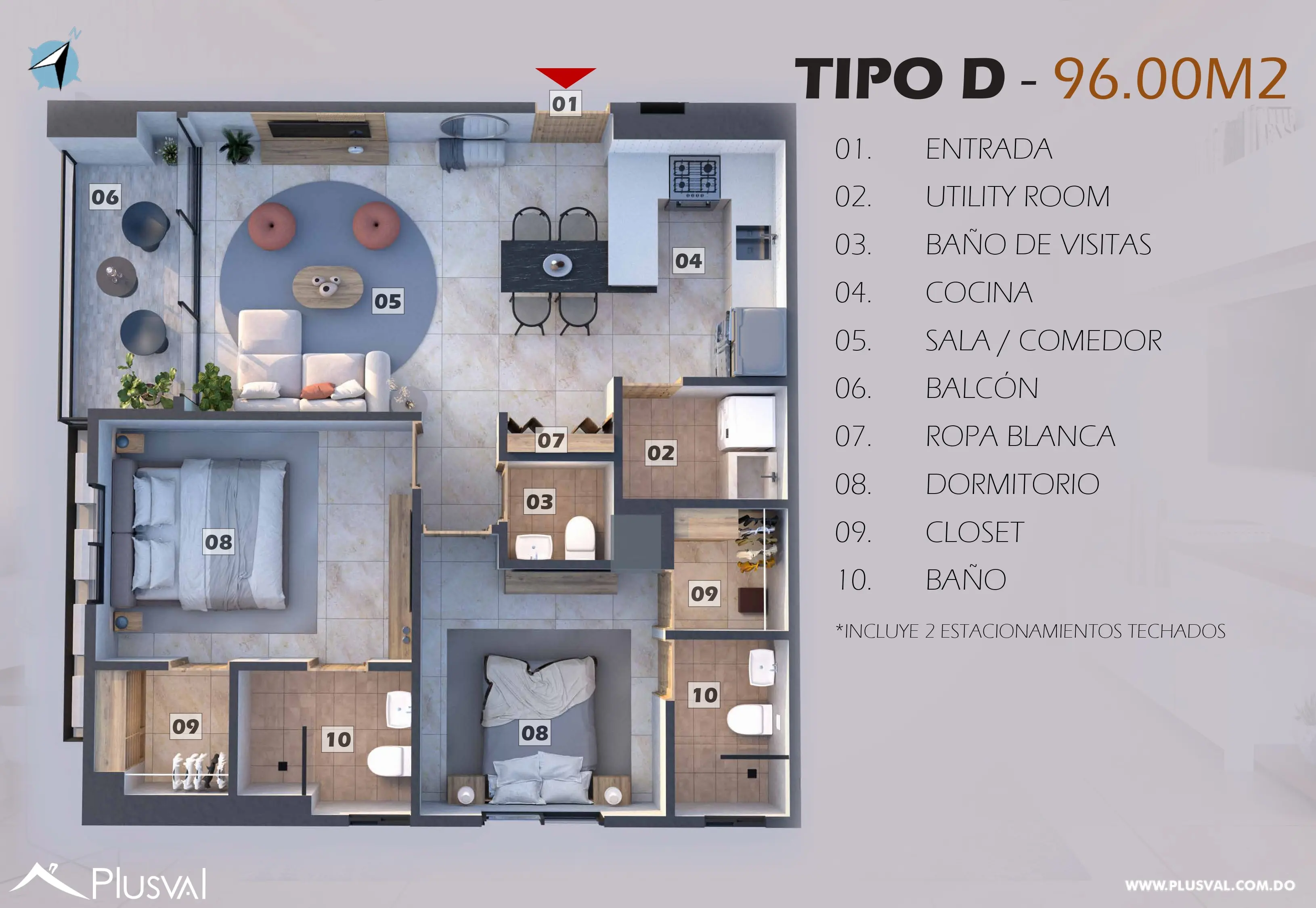 Apartamento en venta, Evaristo Morales 491005