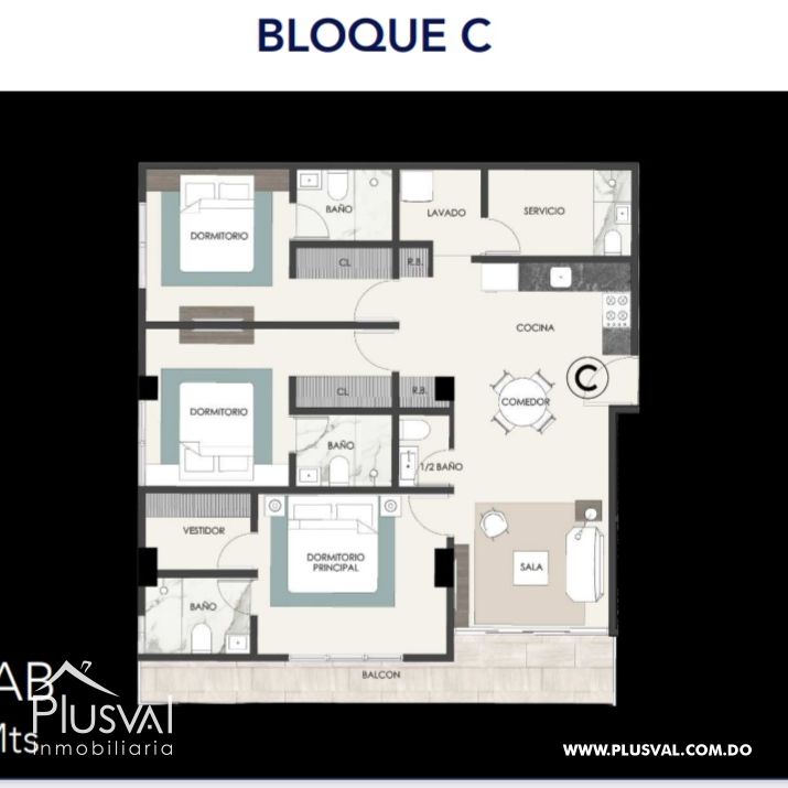 Apartamento  de venta en la mejor zona de el  Millón 355217
