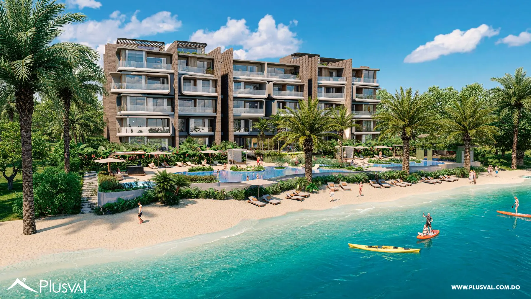 Elegante Apartamento de 2H + Servicio en Cap Cana con Vista al Lago. Moari by Hermida 531505