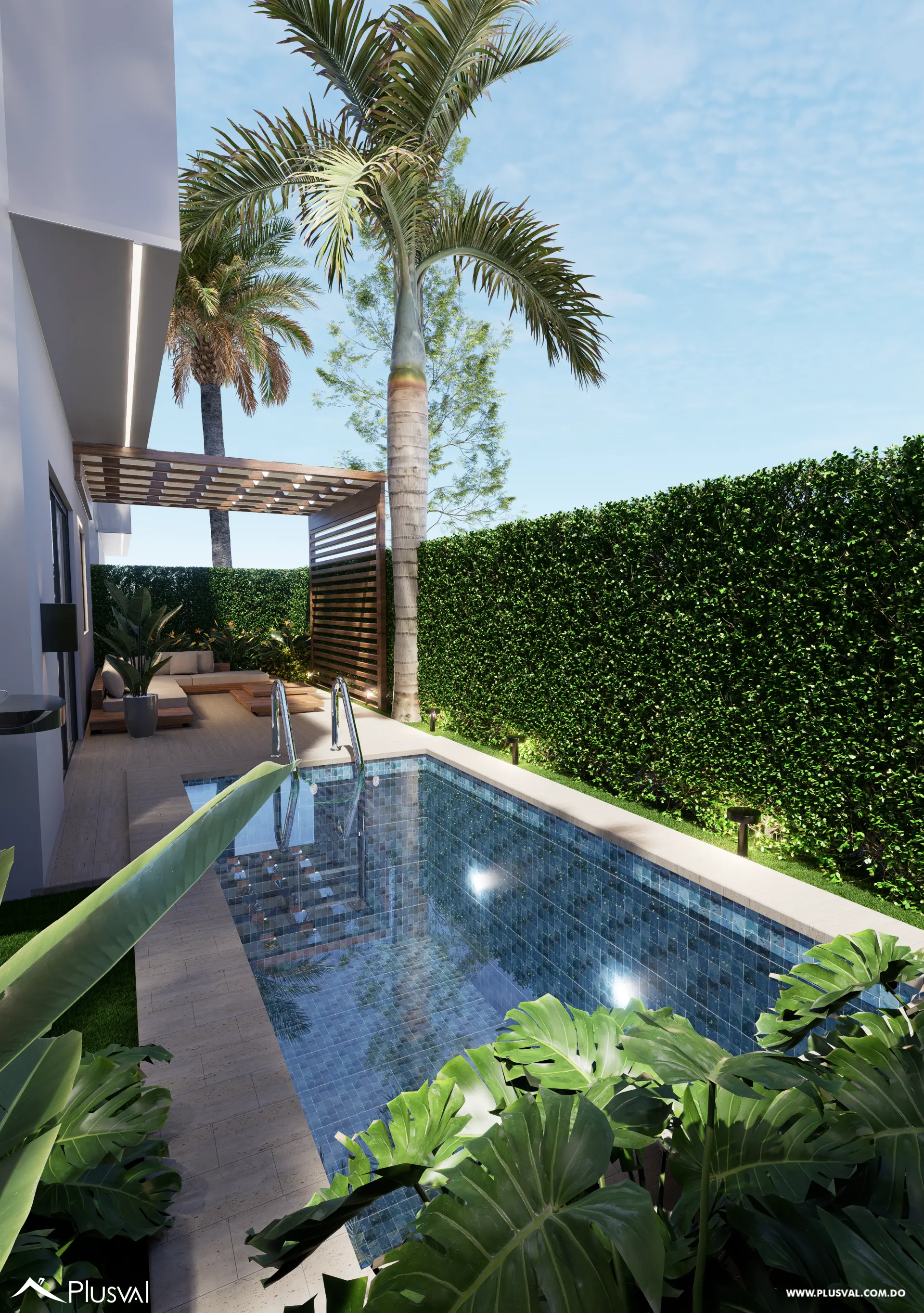 Residencia de 3 habitaciones con piscina y terraza privada en Punta Cana 462308