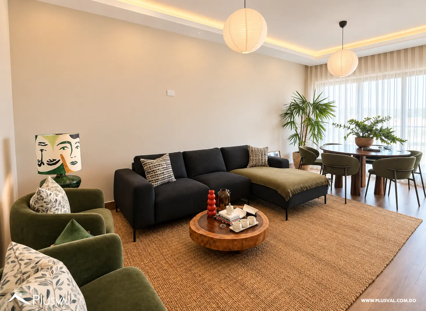 Naco | Piso Alto con Vistas | 2 Hab + 2.5 Baños 529285