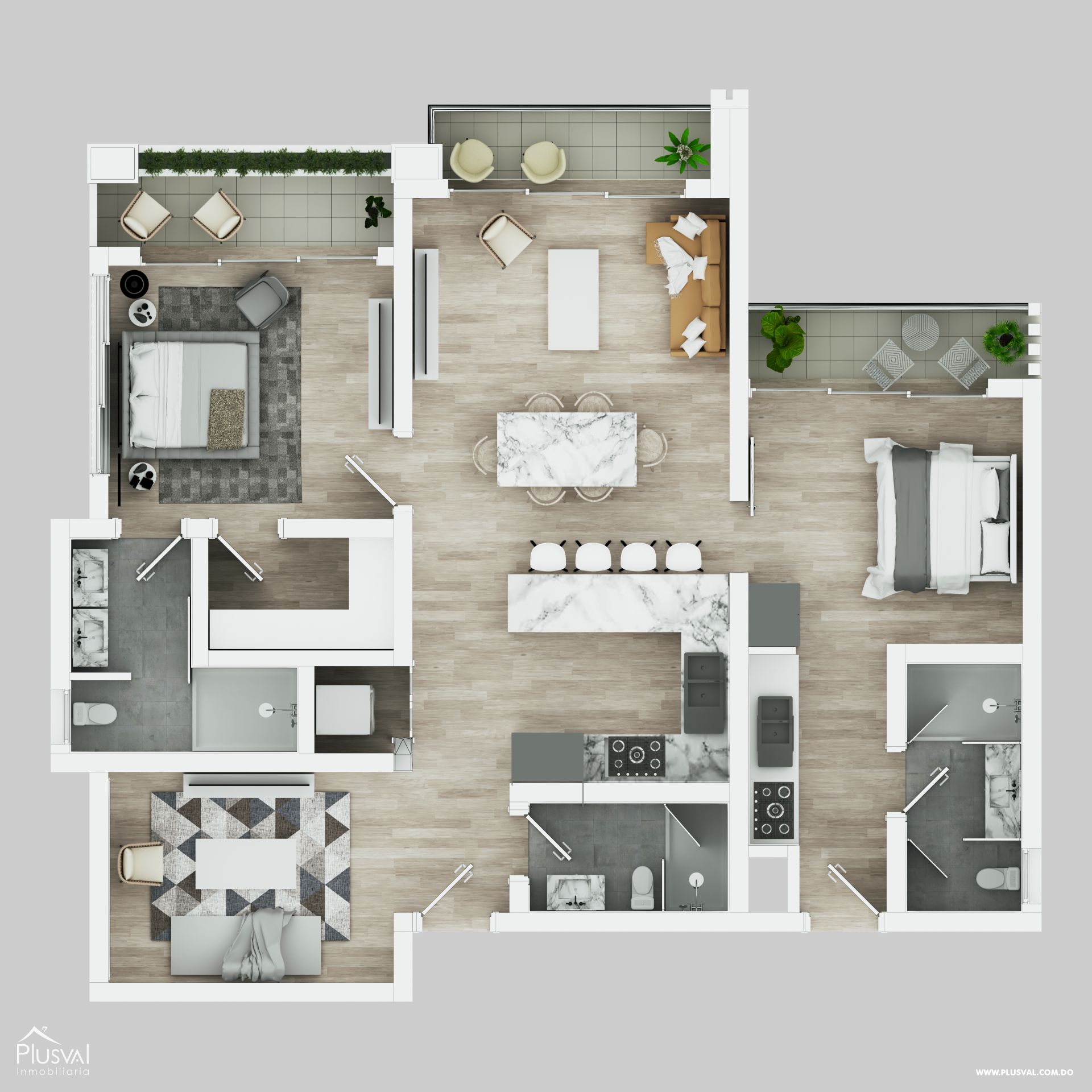 Apartamentos a estrenar con estudio + connecting, ubicados en el Boulevar Turístico del Este. 399989