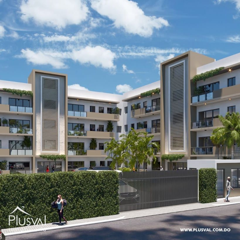 Apartamento con patio en nuevo proyecto residencial de Santiago. 258429