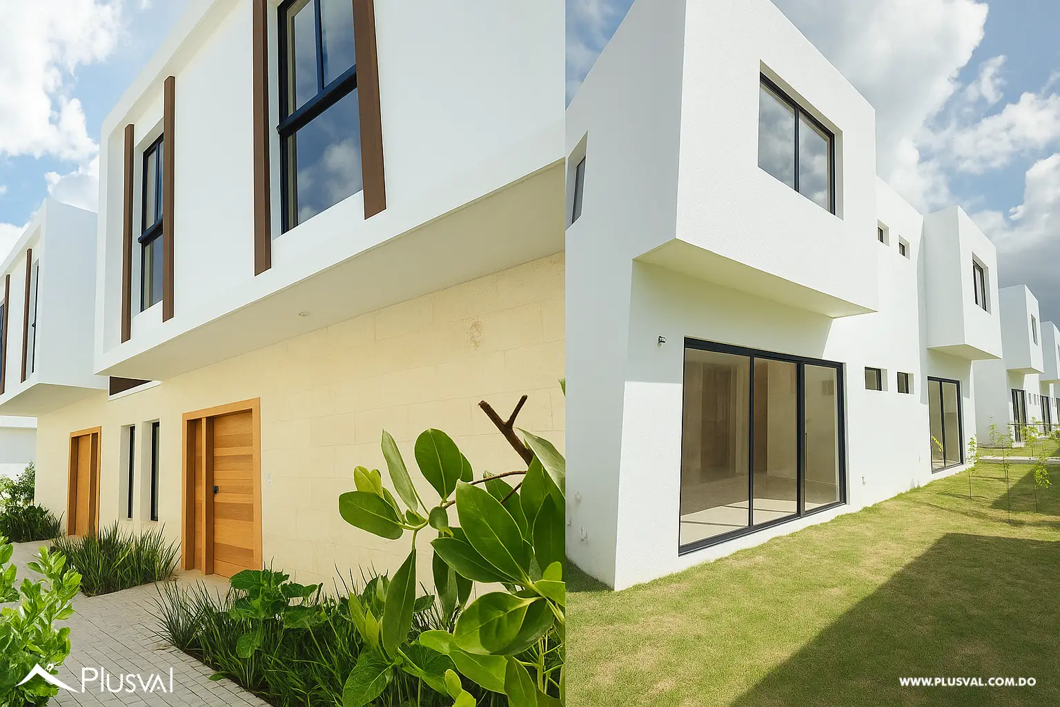 Villa tipo Townhouse de 3 Habitaciones con Patio en Residencial Bávaro PuntaCana 526167
