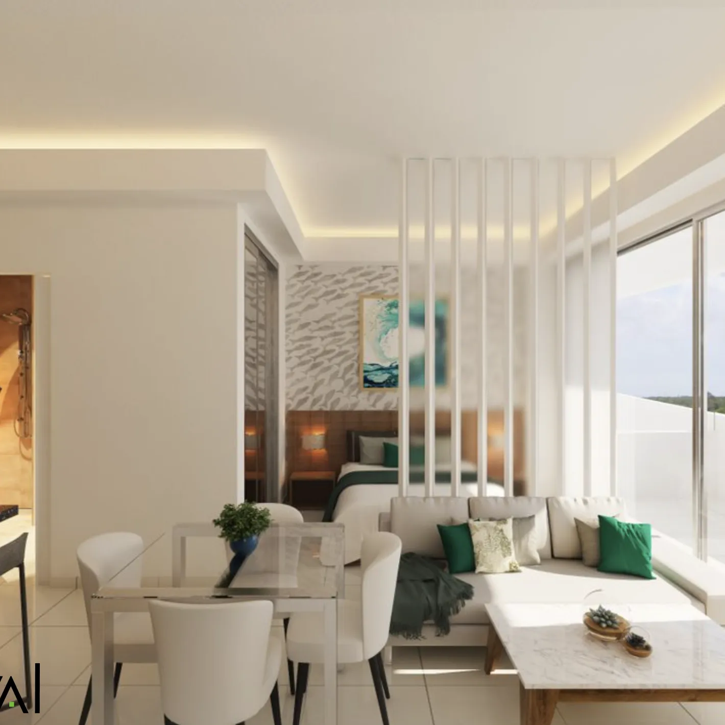 Penthouse en venta de 1 habitación 436766