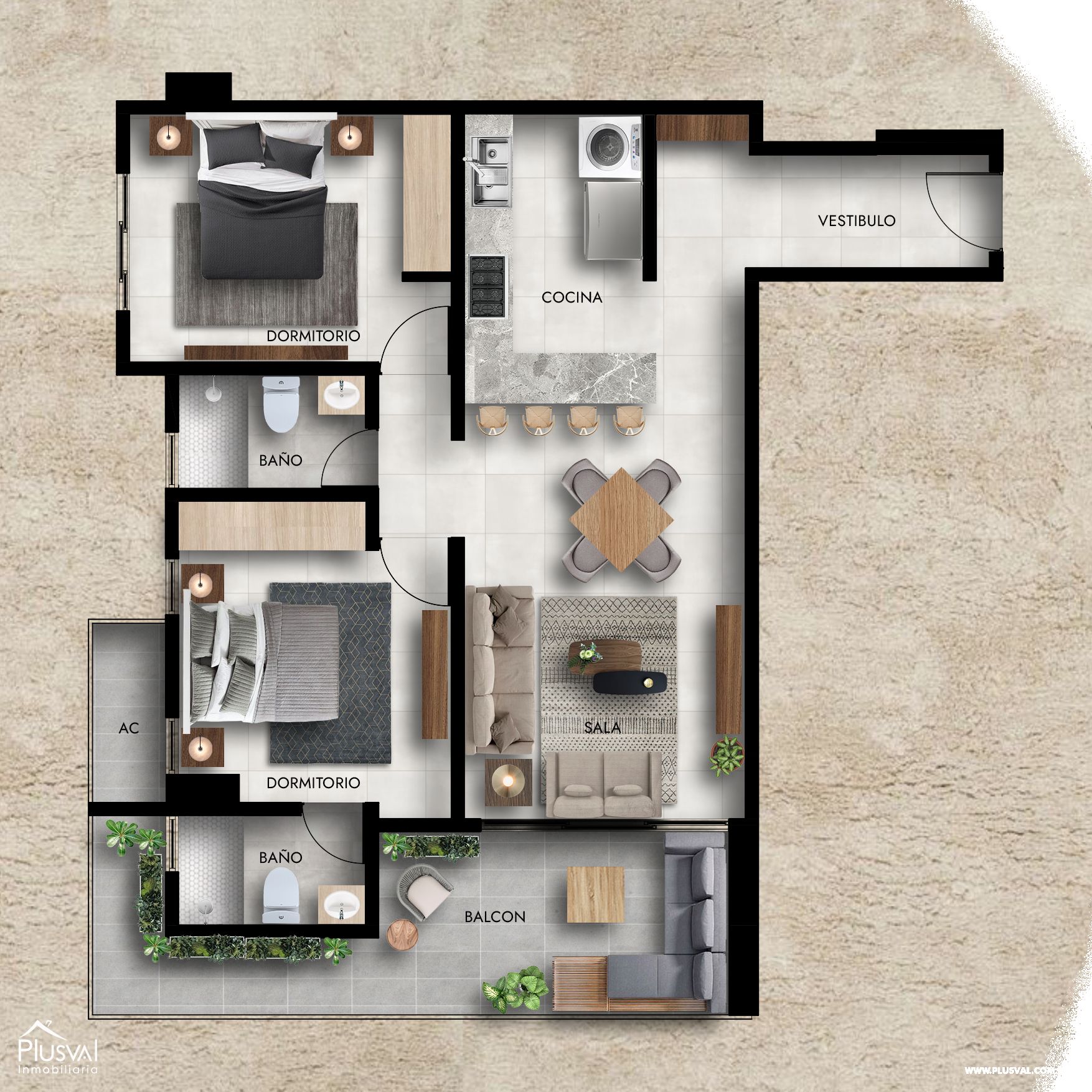 Apartamento en venta, El Vergel 237144