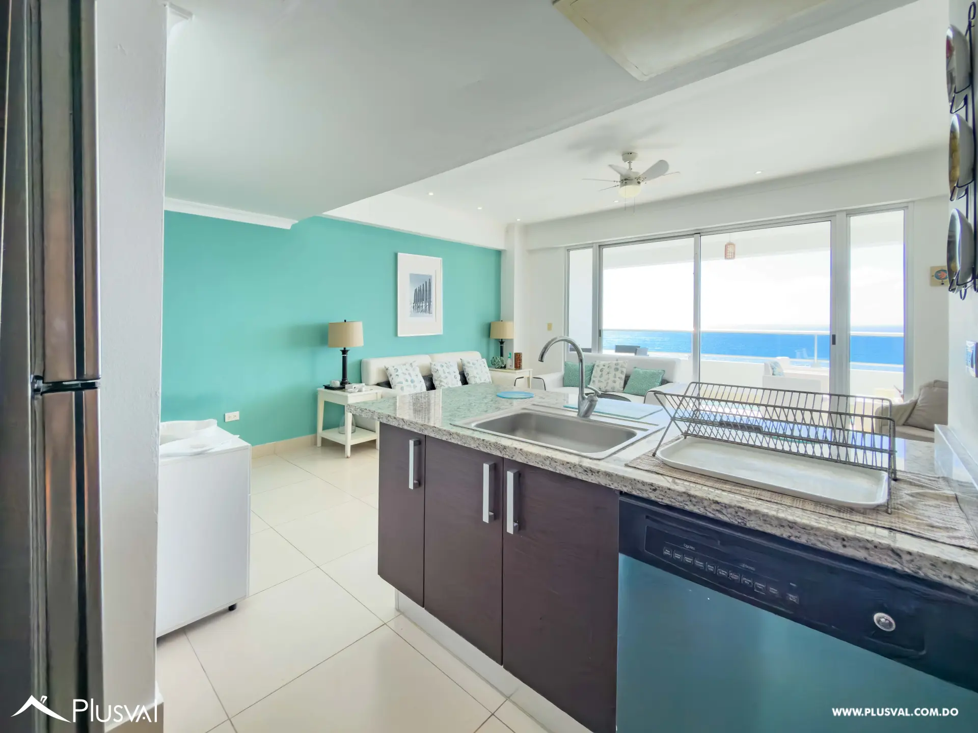Apartamento en alquiler de 2 habitaciones con vista al mar en Juan Dolio 478166