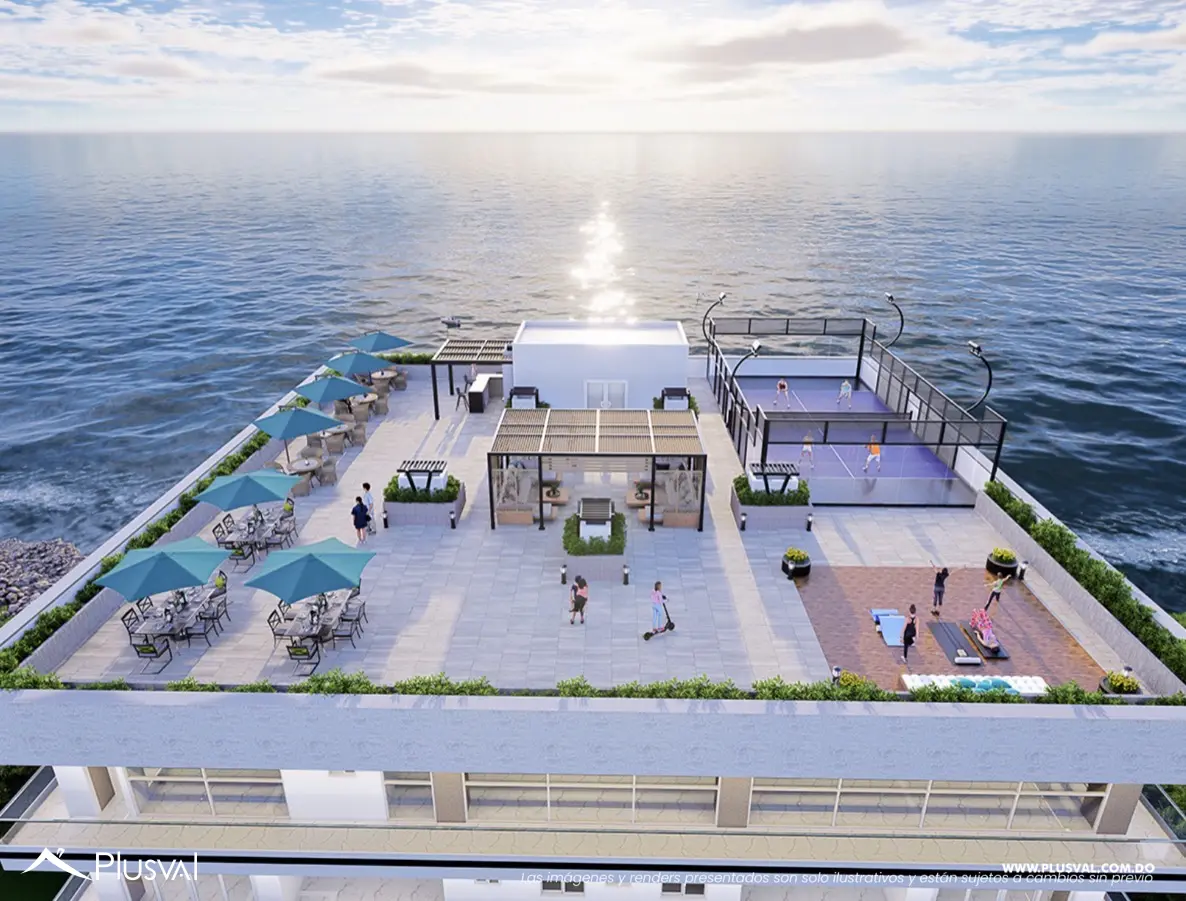 Torre de apartamentos con vista al mar en Juan Dolio 511160