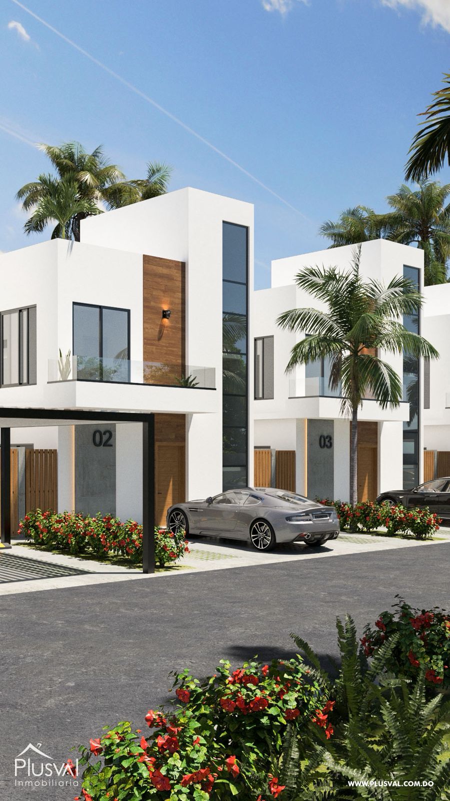 Townhouse de 3 habitaciones en Costa Cana – Con patio, terraza y piscina privada 463500