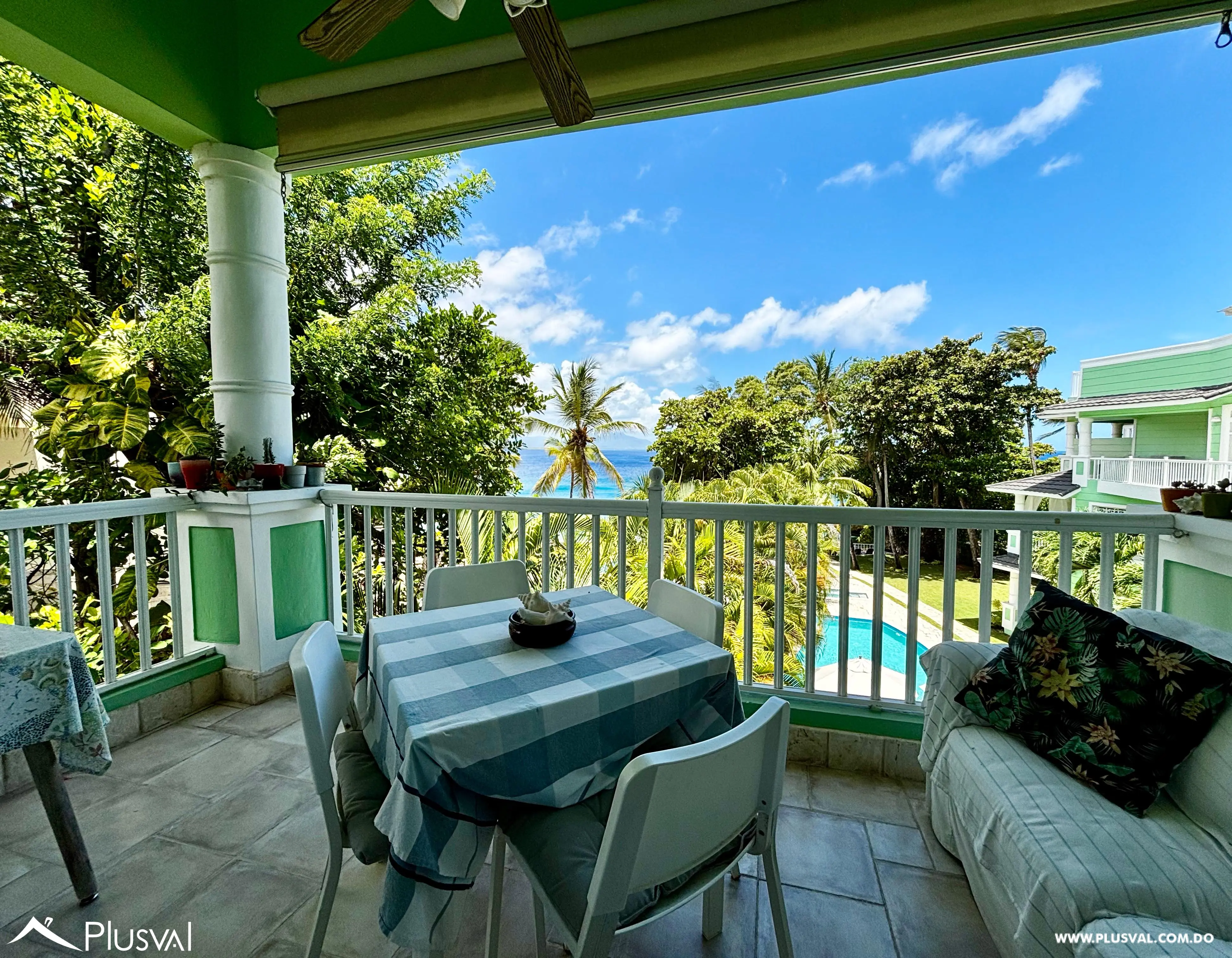 Apartamento con vista al mar y 2 habitaciones en zona privada de Sosúa 451673