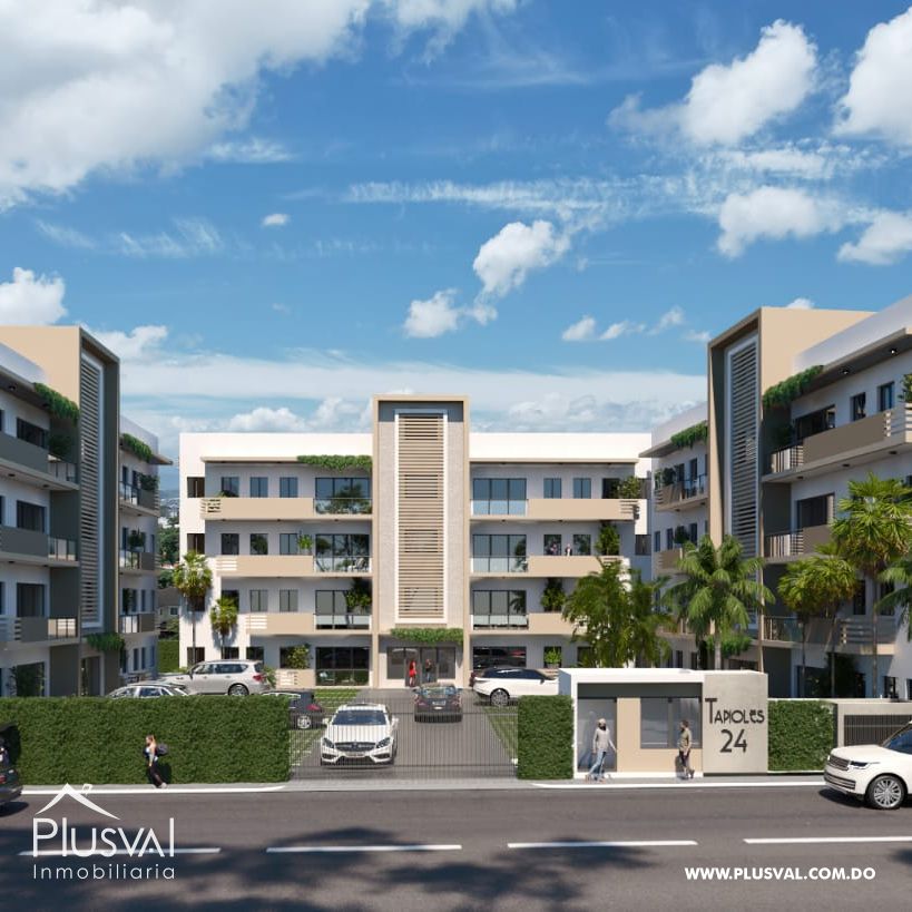 Apartamento con patio en nuevo proyecto residencial de Santiago. 258428