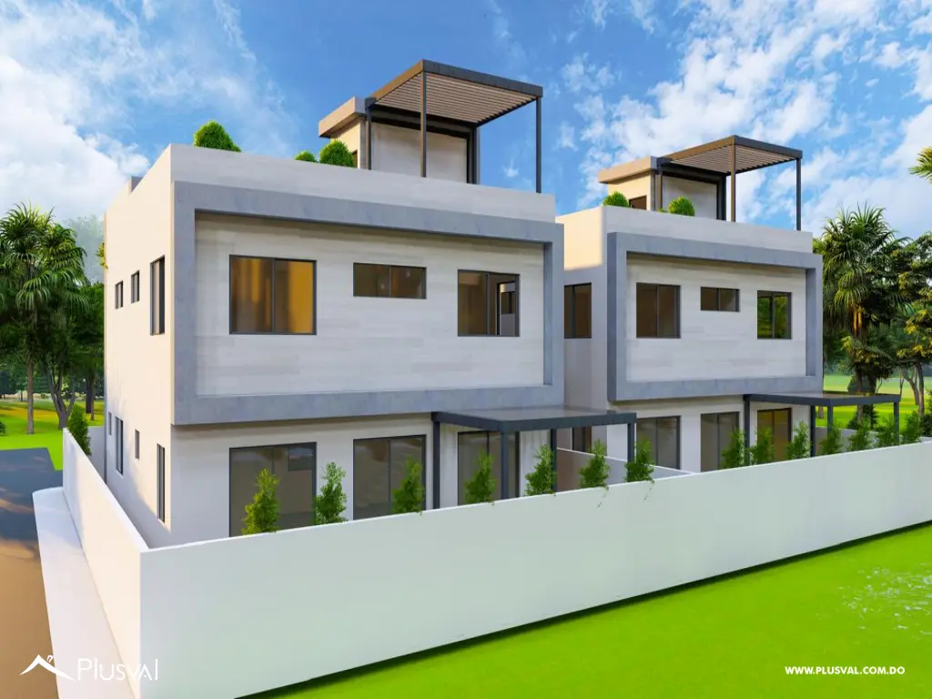 Moderna casa en venta con rooftop social para disfrutar al aire libre. 463127