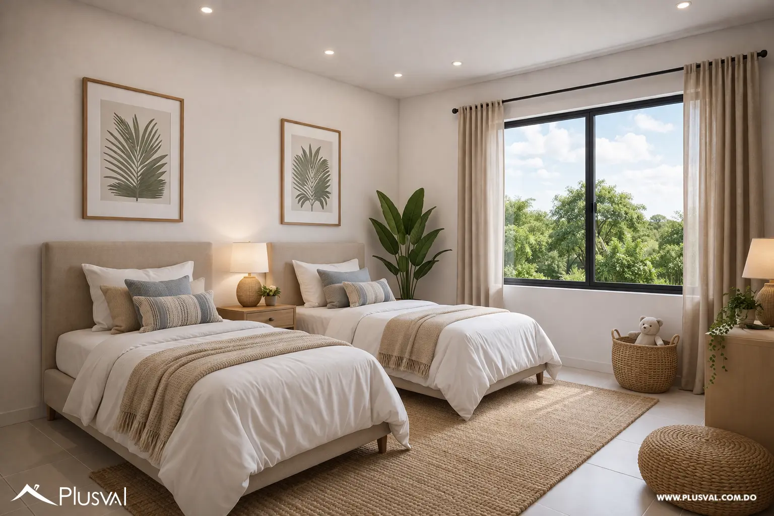 Apartamentos de 2 Hab en Punta Cana con buen balcón y área verde 508952