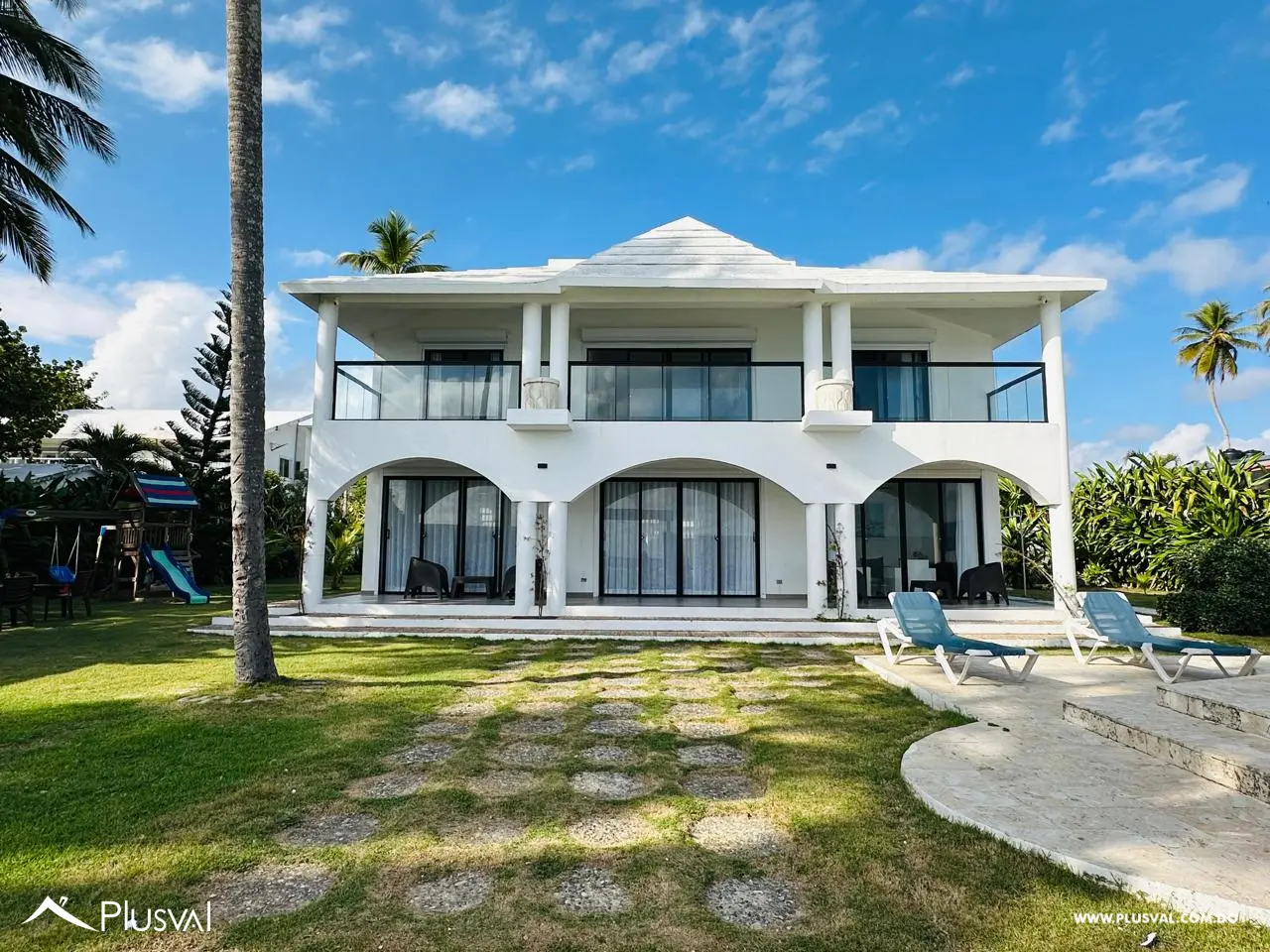 Villa en primera linea de Playa en alquiler - Guayacanes 497999