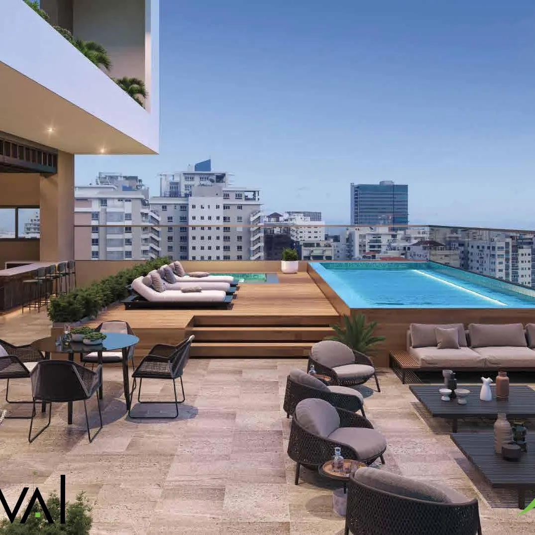 Apartamento en venta en Naco de 3 habitaciones + estudio 416952