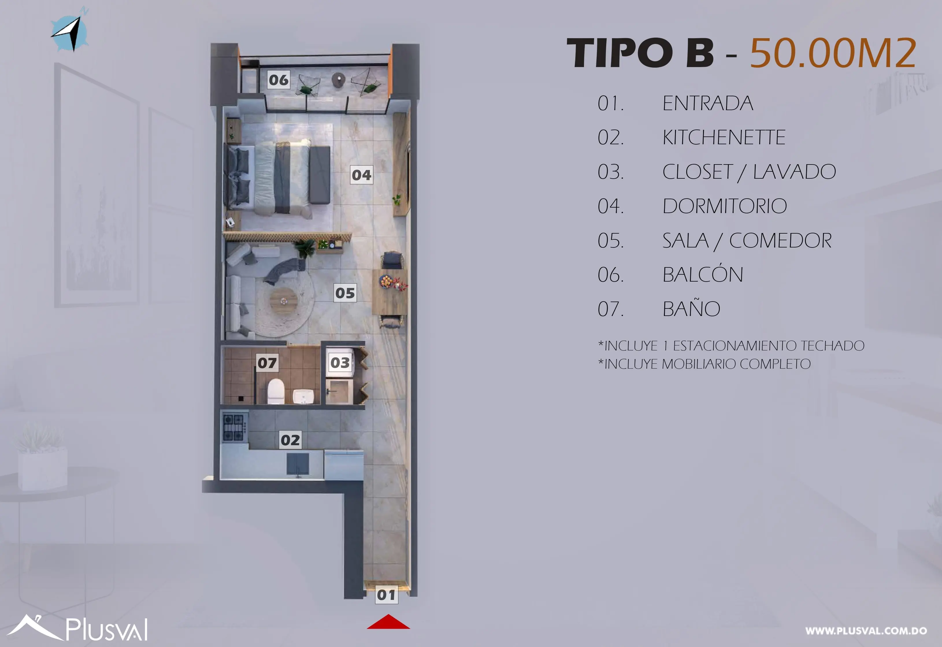Apartamento en venta, Evaristo Morales 491026