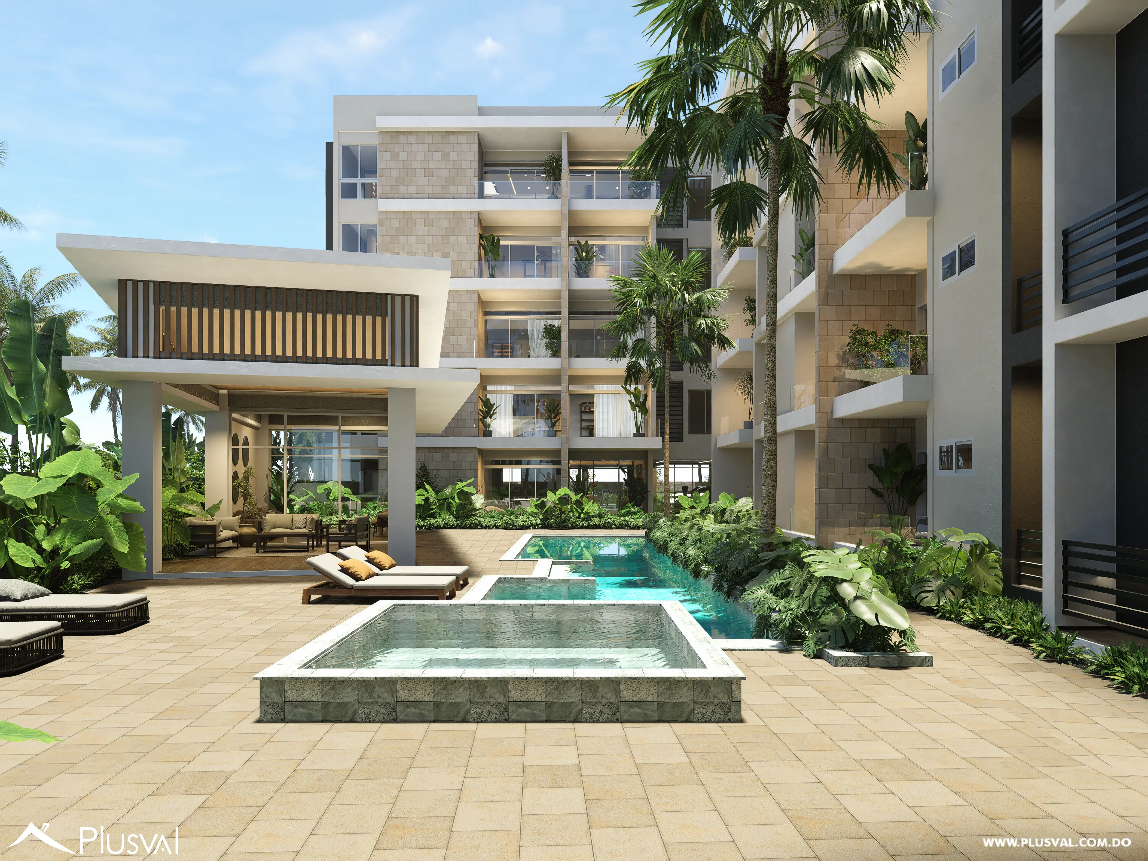 Apartamentos en venta en Juan Dolio, a minutos de la más hermosa playa. 3 habitaciones, 2.5 baños, 33mts de patio 480254