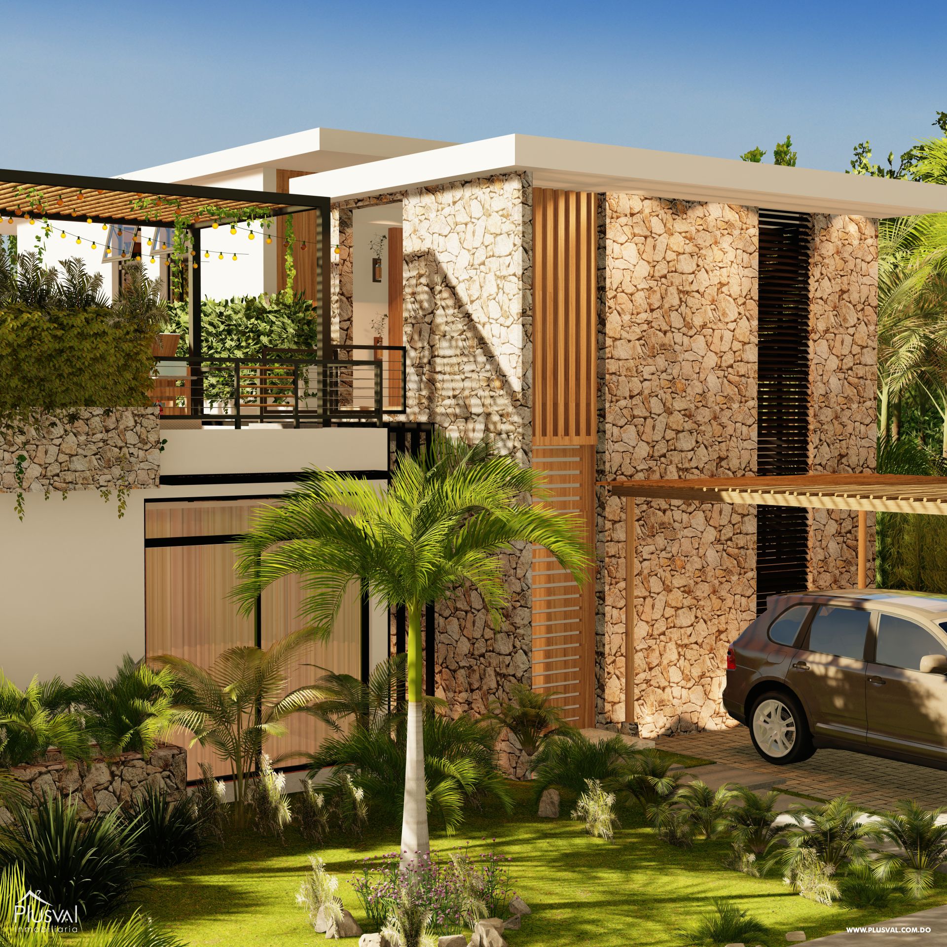 Villas en Bávaro, amplios metrajes de solar, una distribución integradas con la naturaleza. 348699