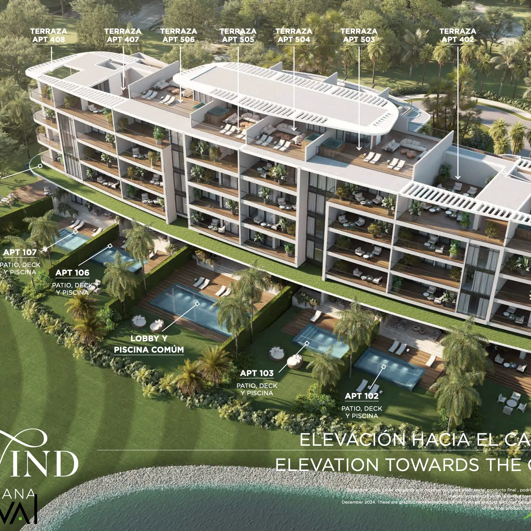 Moderno y lujoso Proyecto de apartamentos en venta en Cap Cana 500893