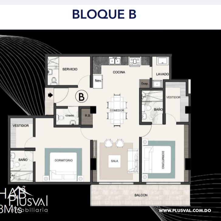 Apartamento  de venta en la mejor zona de el  Millón 355218