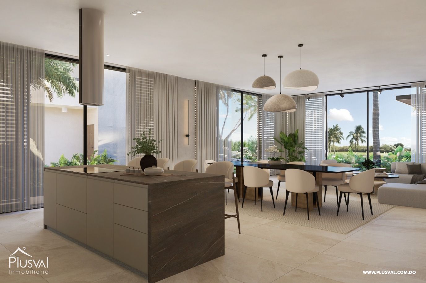 Villa con vista al campo de Golf en Cap Cana 460386