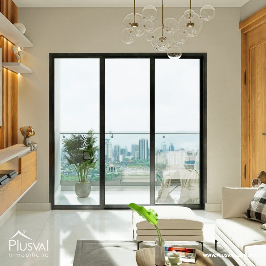 Apartamento en planos con patio privado, ubicado en zona residencial de Santiago, 408624