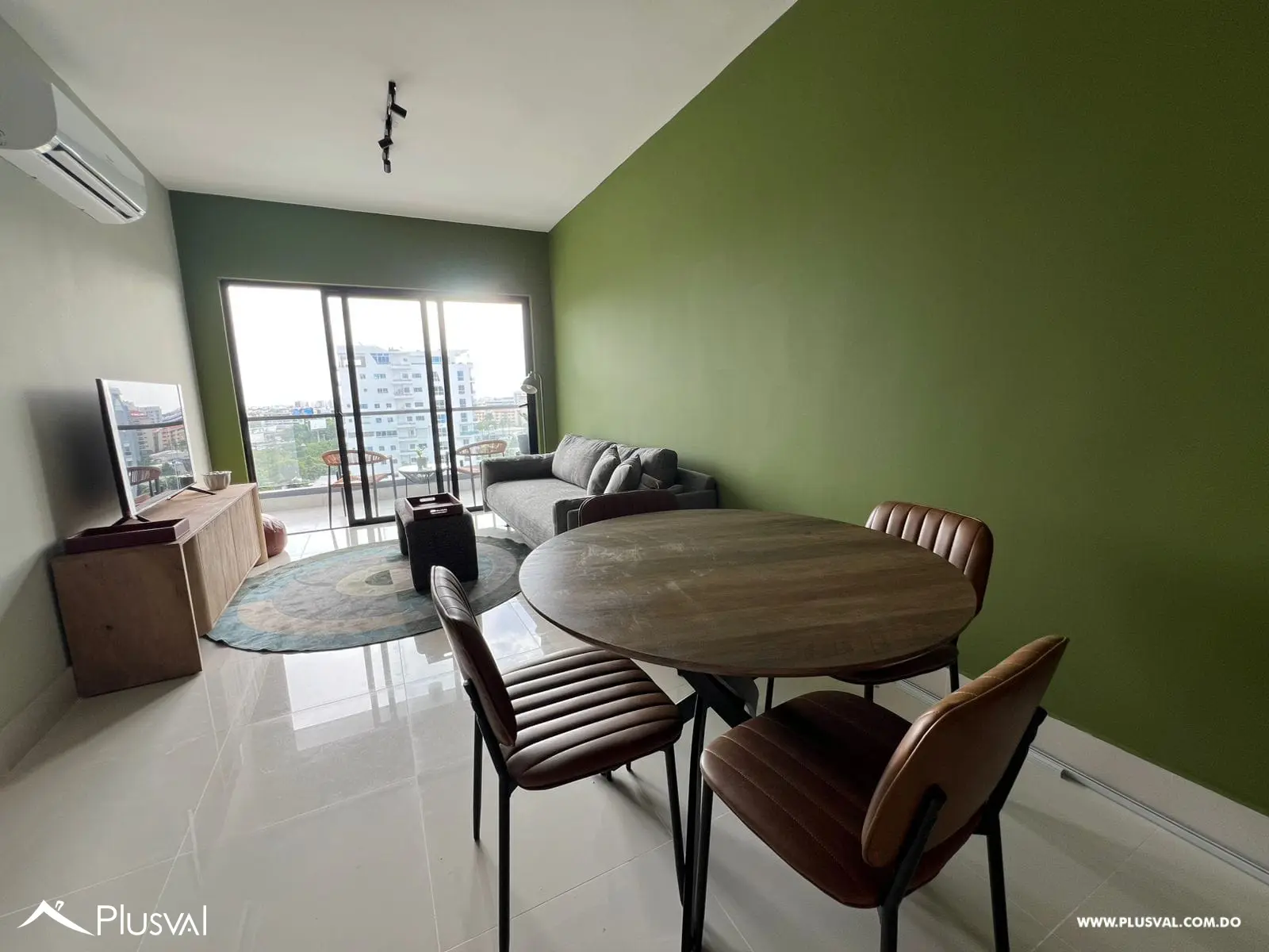 Venta Apartamento Amueblado 2 Hab.en Serralles piso alto 473863