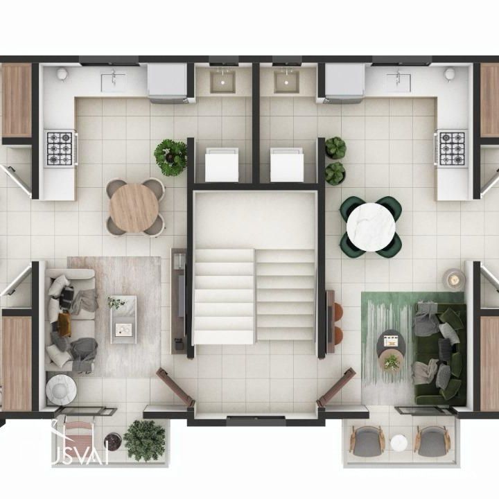 Apartamentos en venta en Pueblo Bávaro con patio 414728