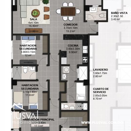 Apartamento en venta, en lujoso proyecto en Naco 525145