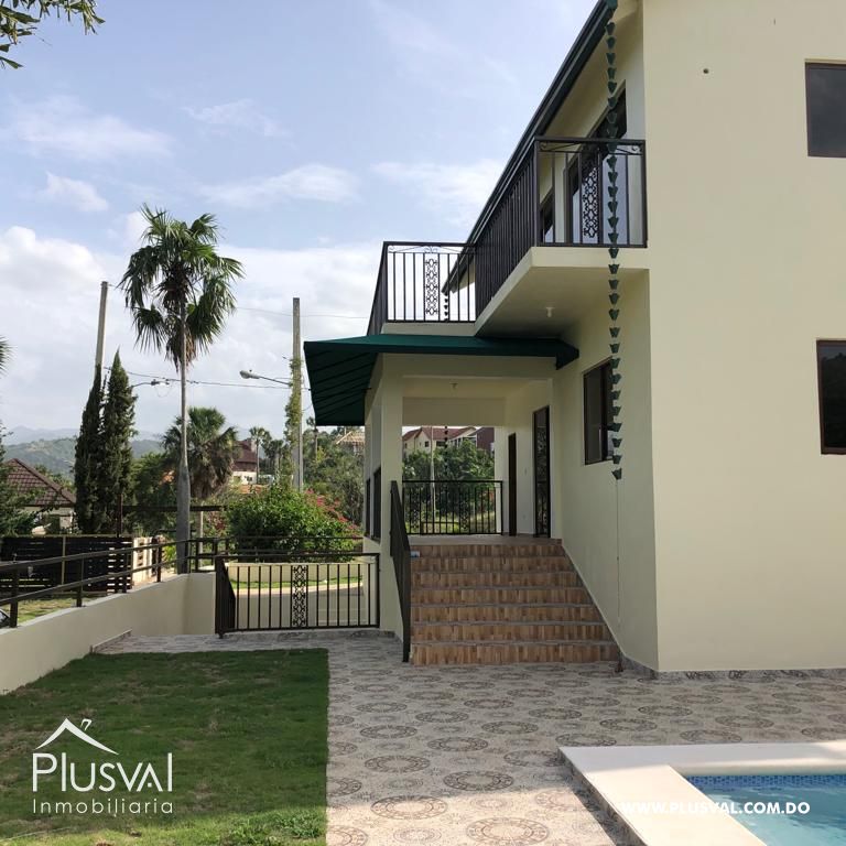 Fresca Cabaña Amueblada con Piscina en Sajoma 308177