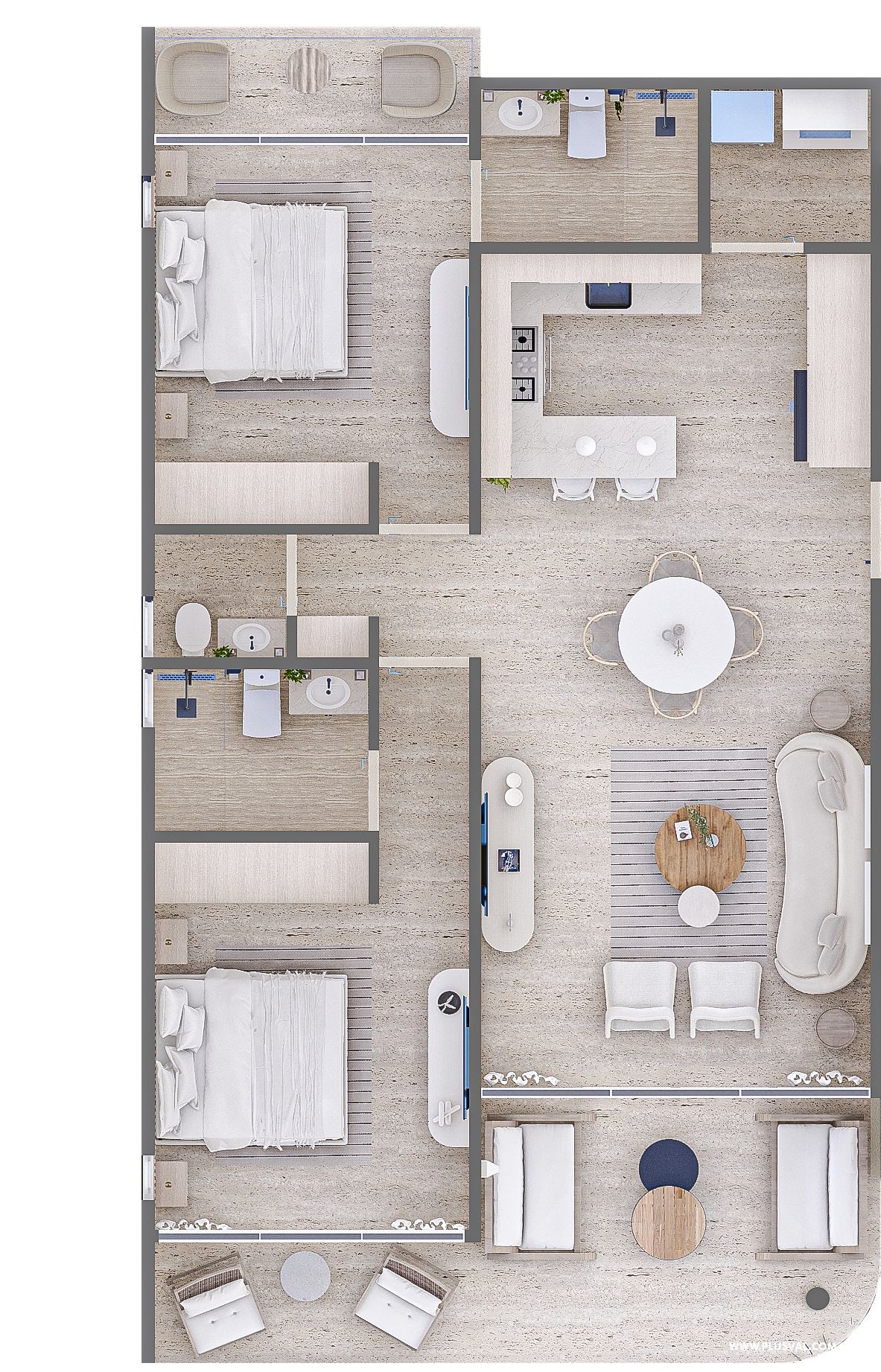 Proyecto Único en Vista Cana  - 2HB. Tipo penthouse con terraza privada y jacuzzy incluido 470280