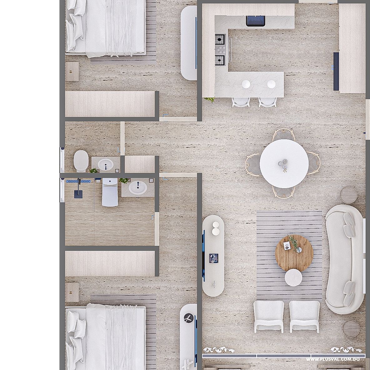 Proyecto Único en Vista Cana  - 2HB. Tipo penthouse con terraza privada y jacuzzy incluido 470360