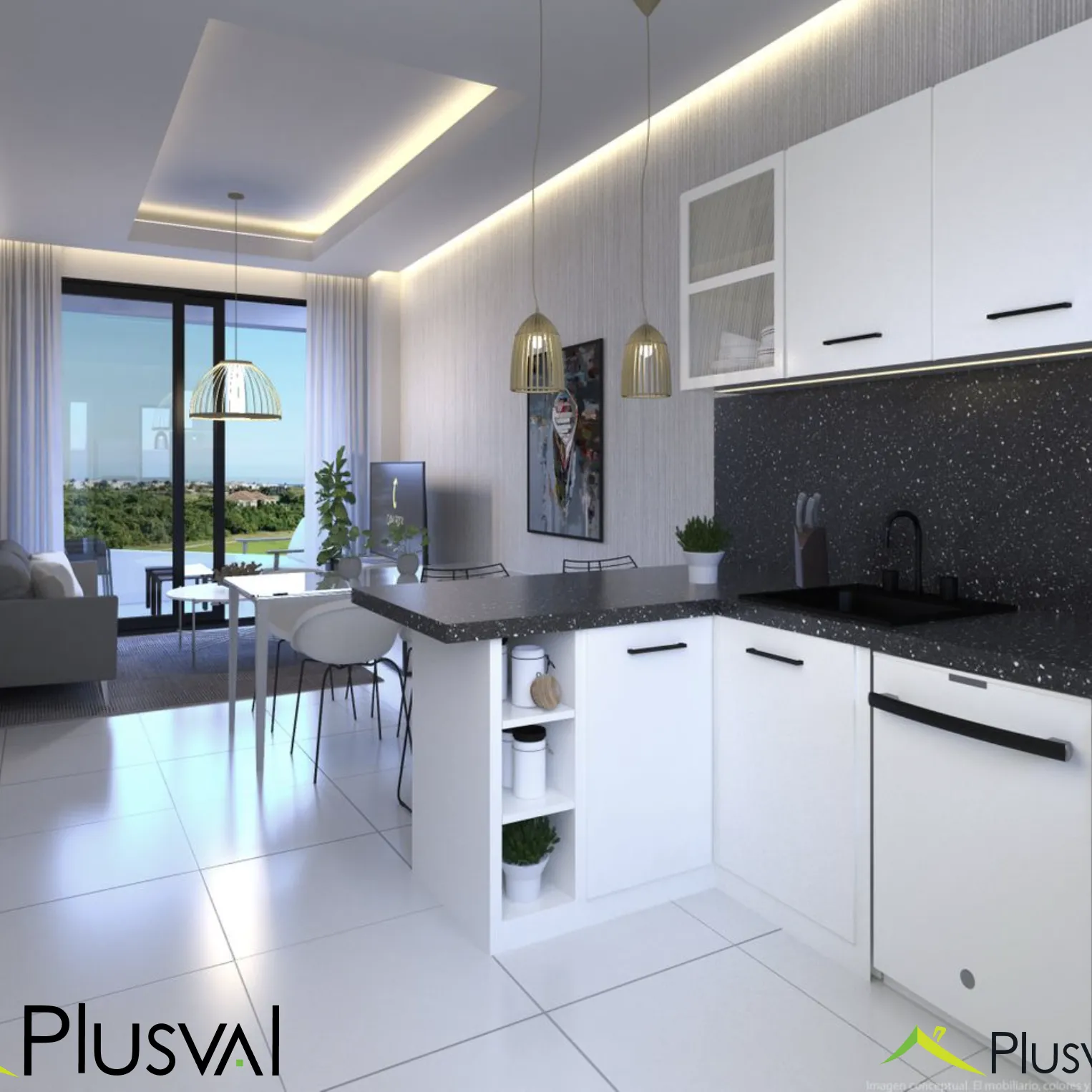 Penthouse en venta de 1 habitación 436772