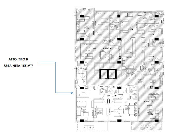 Apartamentos  en Venta, Cacicazgos 197145