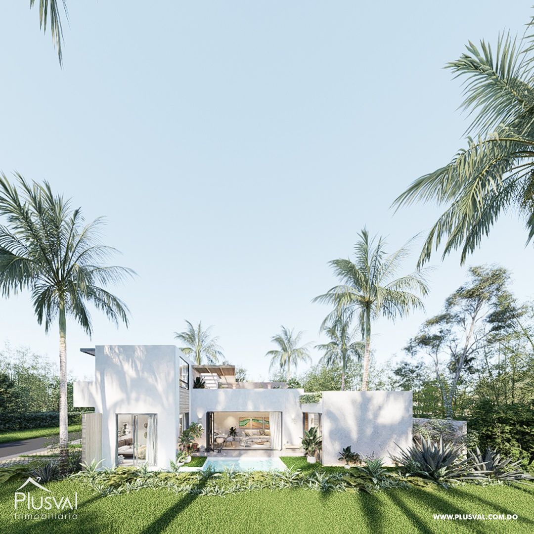 4 villas de 2 niveles en Punta Cana con piscina. 460178