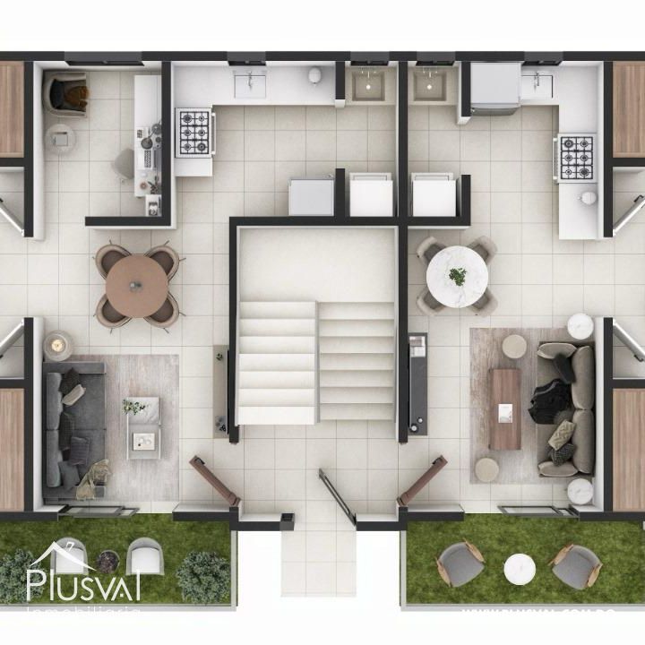Apartamentos en venta en Pueblo Bávaro con patio 414719