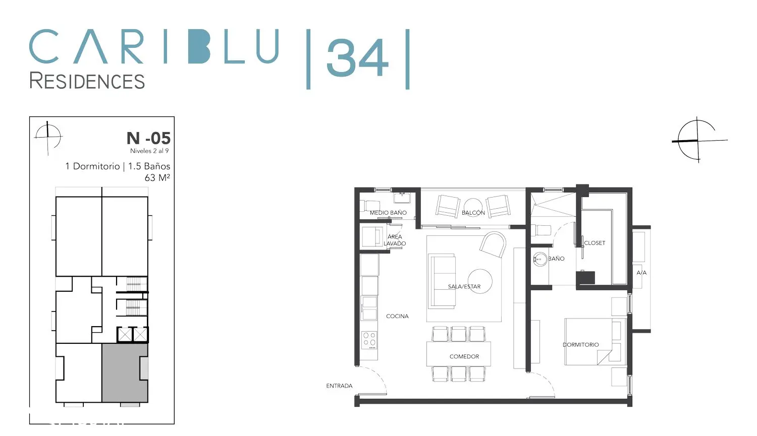 Apartamento en alquiler en Naco 504239