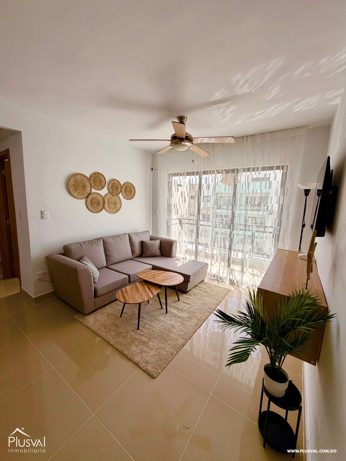 Apartamento amueblado en Renta de 1 habitación en 4to nivel con areas sociales completas en Punta Cana 491955