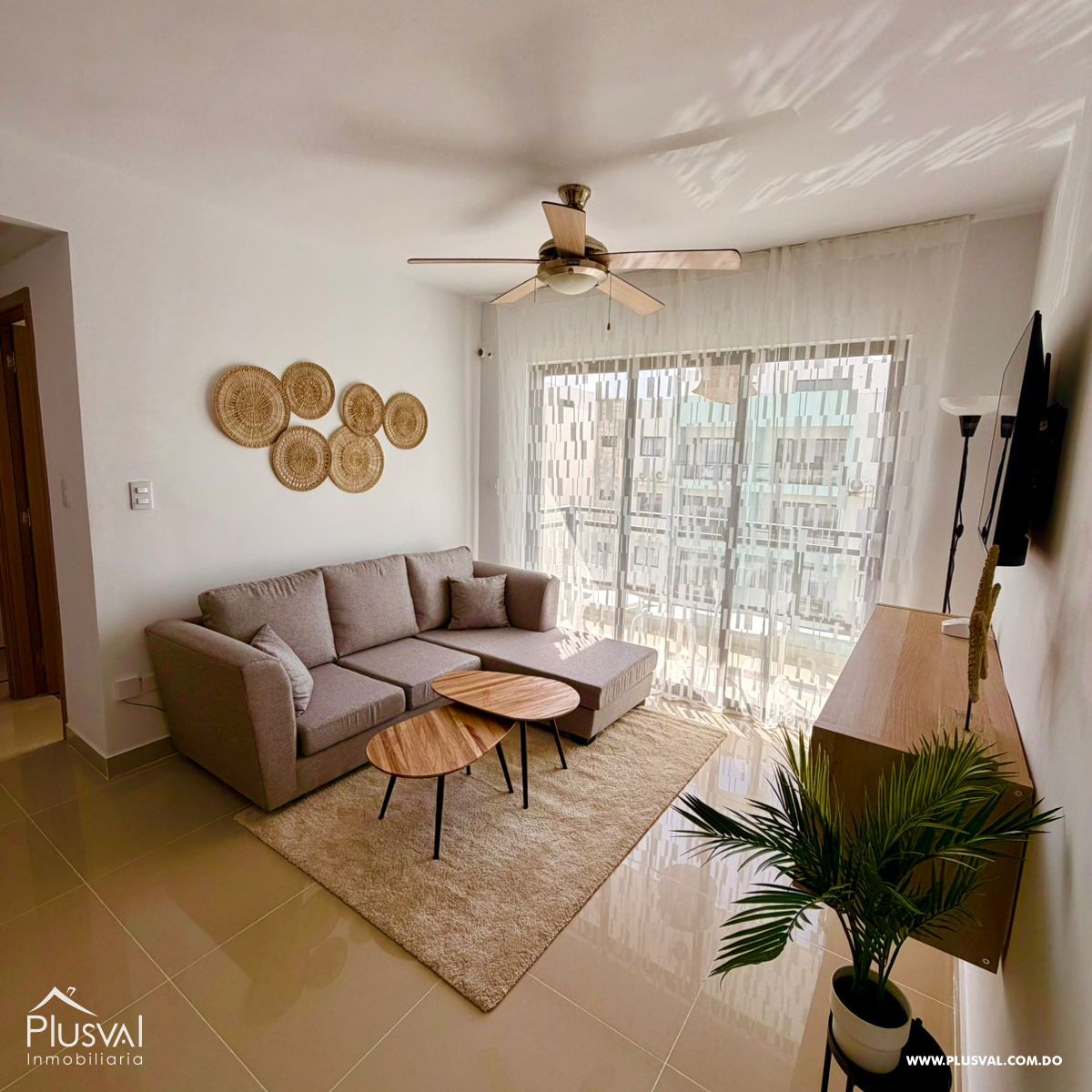 Apartamento amueblado en Renta de 1 habitación en 4to nivel con areas sociales completas en Punta Cana 491955