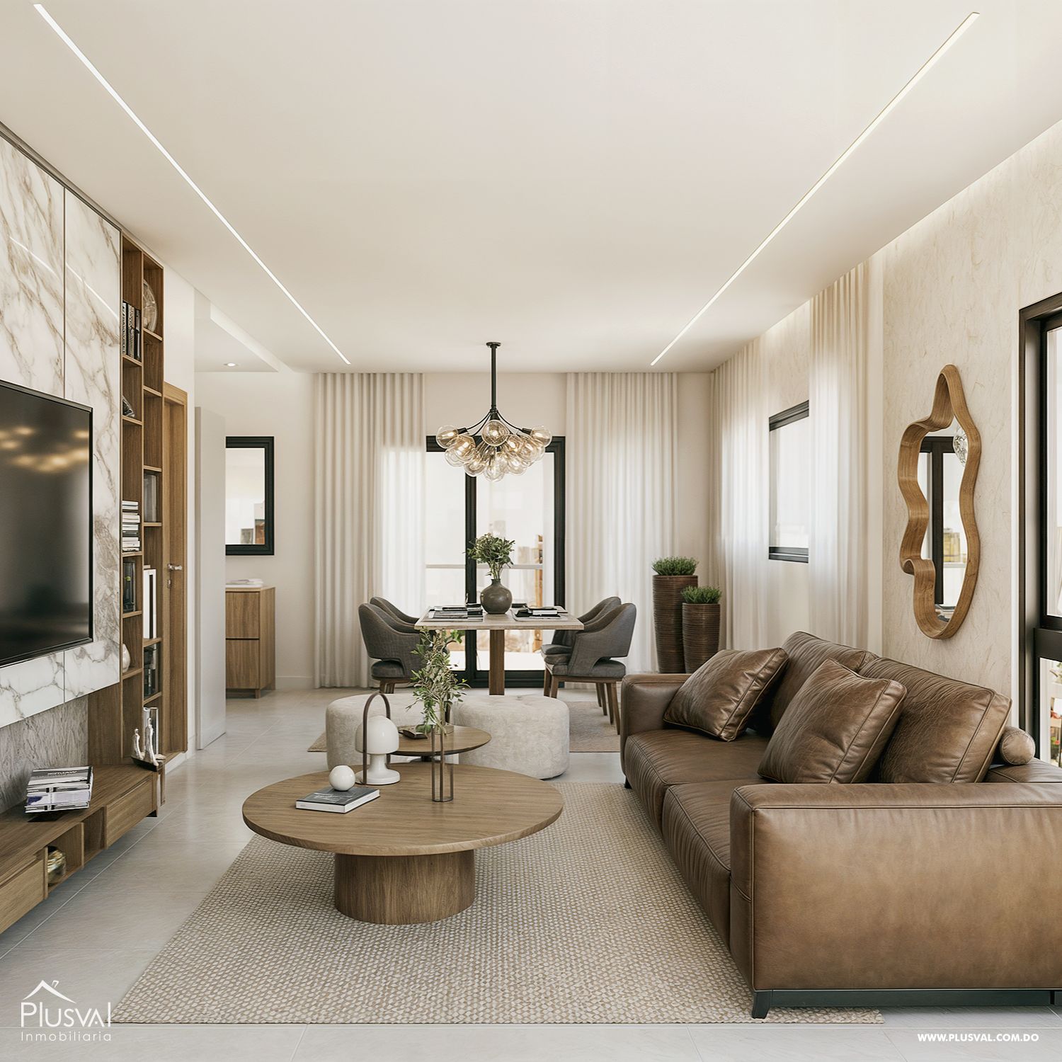 Apartamento de 3 habitaciones en Evaristo Morales 380489
