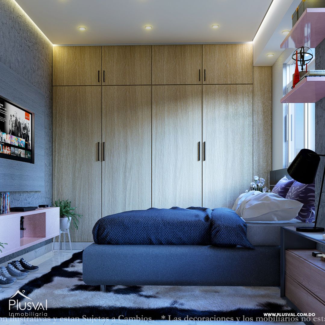 Apartamento de 3 habitaciones y terraza privada con ascensor, Santo Domingo Este 381504