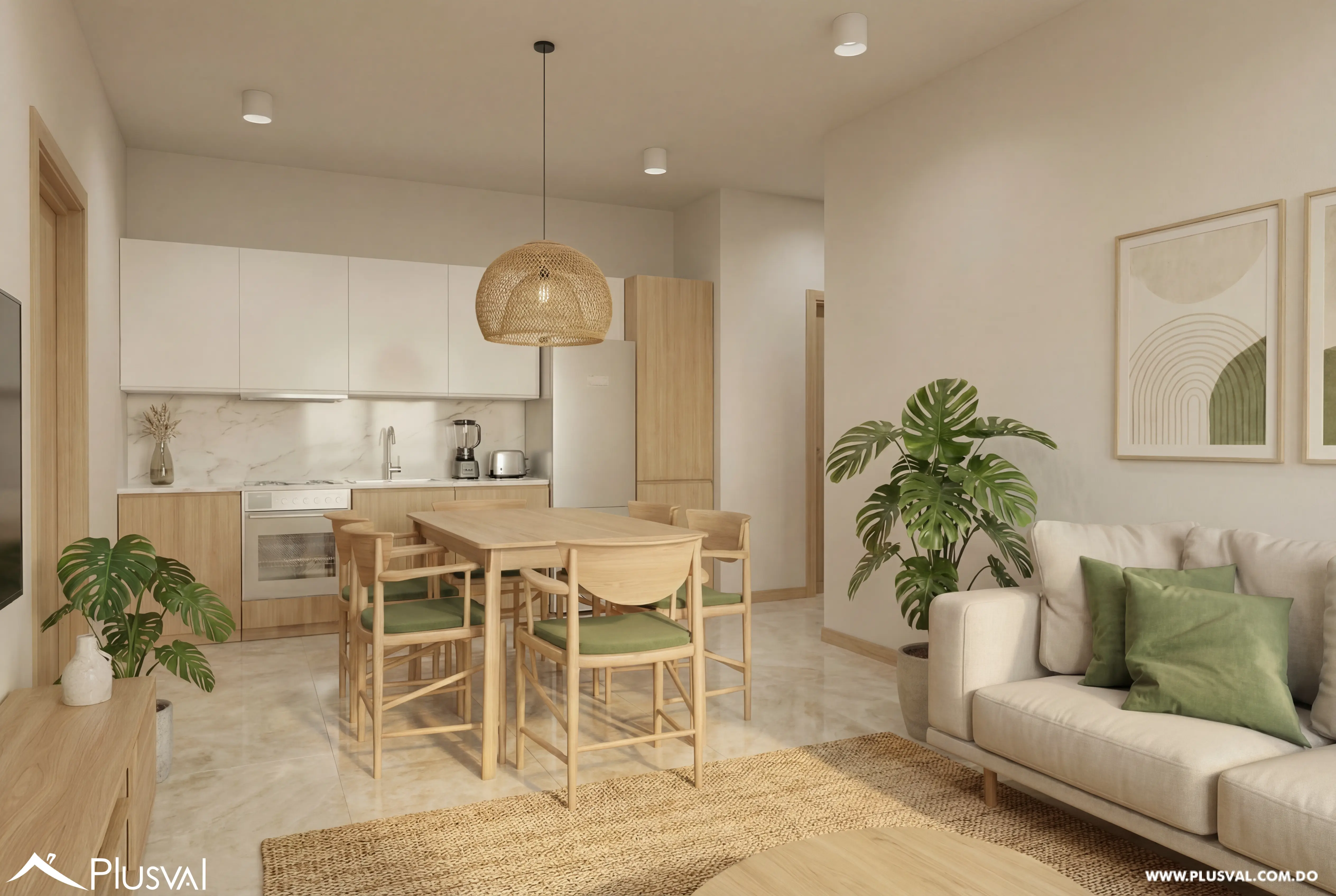 Apartamento de 1 Habitación en Zona Residencial de Bavaro PuntaCana. Ever Graden Life PC 536241
