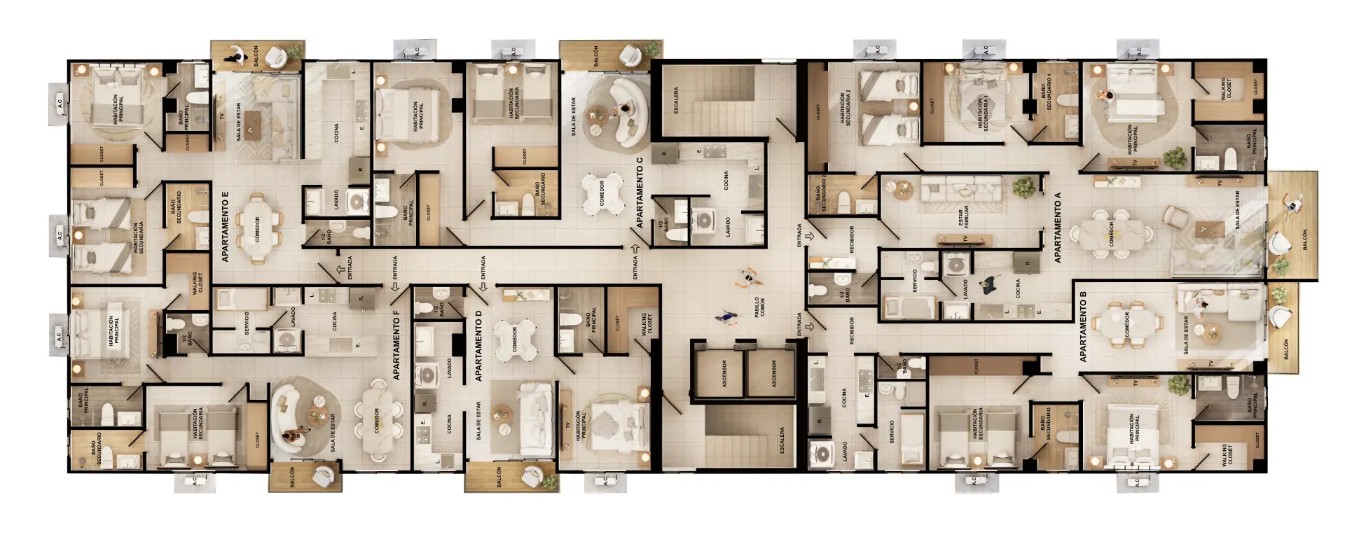 Proyecto de apartamentos en construcción en calle tranquila de Gazcue 490319