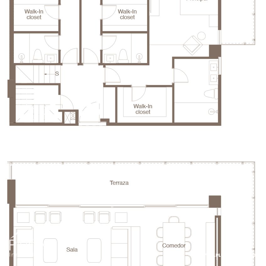 Penthouse en venta de 3 habitaciones en Piantini 336399