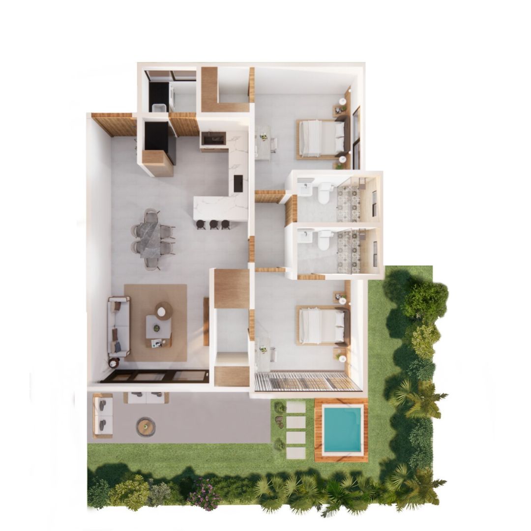 Apartamento de 1 habitacion en Brisas de Punta Cana con Jacuzzi Incluido. 450880
