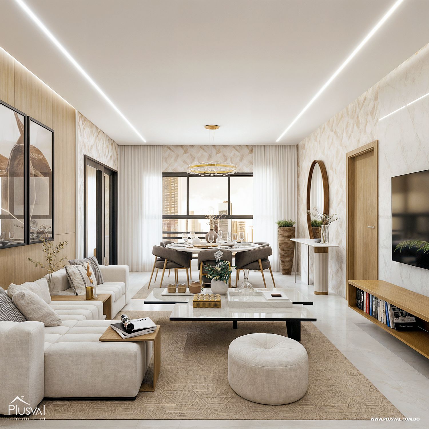 Apartamento de 3 habitaciones en Evaristo Morales 380492