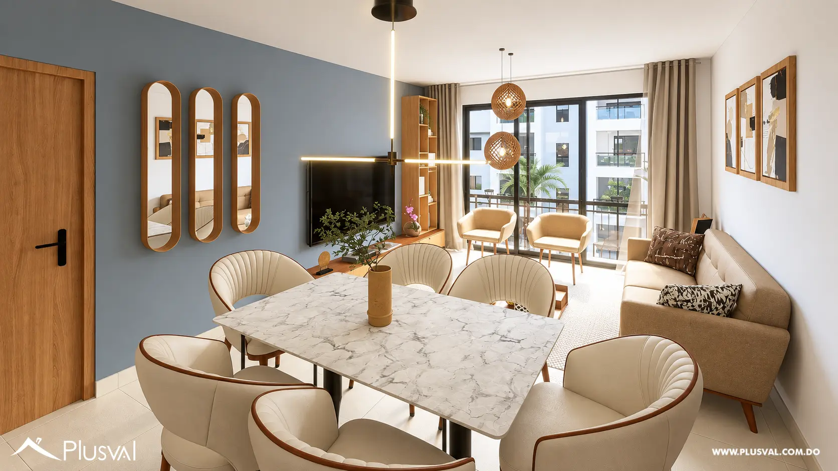 Proyecto de apartamentos de 2 habitaciones en Verón 526828